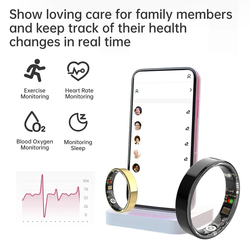 Movelty Ring — Anillo Inteligente de Salud y Sueño